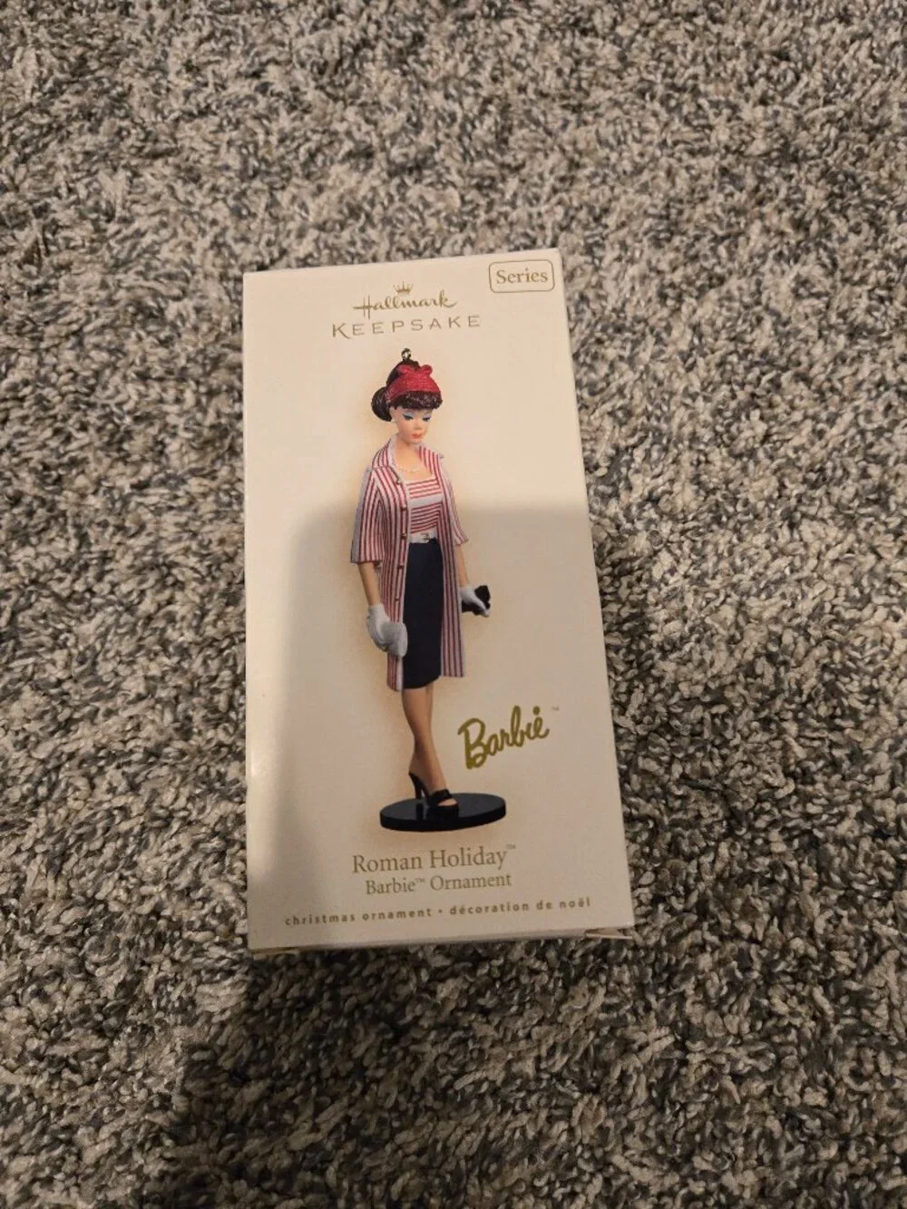 Hallmark Roman Holiday Barbie Christmas Ornament 2007